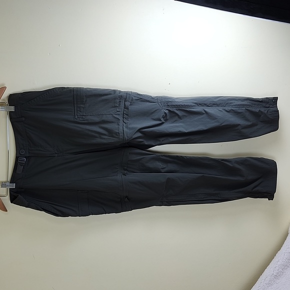 REI Women's Green Relaxed Fit Adjustable Waist Zip Off Outdoor Pants, Size 14 P - Picture 2 of 11